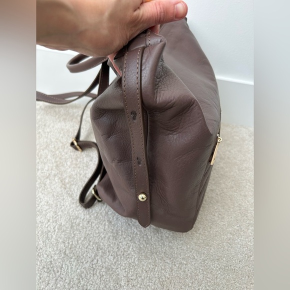 Simons genuine leather backpack taupe - Picture 6 of 16